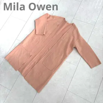 Mila Owen 핑크 니트 코쿤 코트 가디건 사이즈 1
