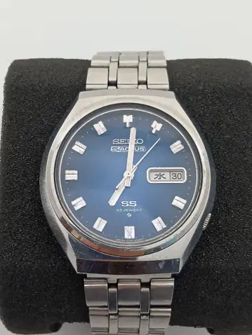 SEIKO 세이코5 액터스 자동 와인딩 손목시계 블루 다이얼 작동