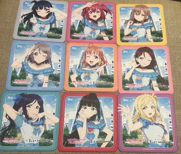 러브 라이브 Aqours 라라포트 누마즈 코스터 컴플리트 세트
