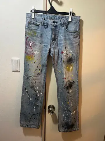 NUMBER (N)INE 넘버나인 건즈기 페인트 데님