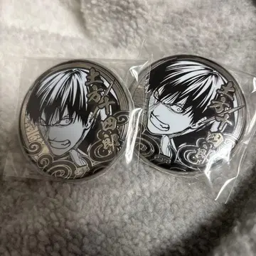 은혼 스무 살의 모임 실버 서울 캔뱃지 히지카타 토시로 2개