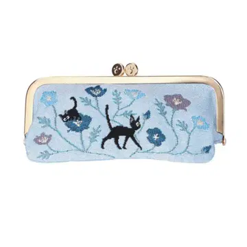 지브리 마녀 배달부 키키 파란색 카펫 가로형 파우치