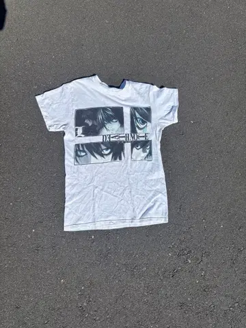 DEATH NOTE T셔츠 S사이즈 화이트 애니메이션 00s