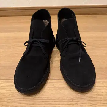 클락스 처카 부츠 블랙 스웨이드 사이즈 us9