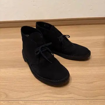 클락스 처카 부츠 블랙 스웨이드 사이즈 us9