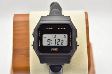 CASIO F-91WB 블랙 사우나 밴딩 커스텀