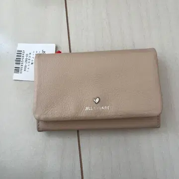 새상품 질스튜어트 명함지갑 카드 케이스 엔젤 하트 베이지