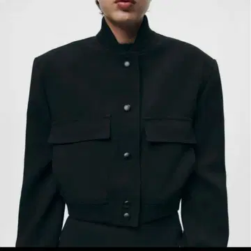 ZARA 포켓 맥시 봄버 자켓