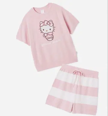 산리오 하우스 제라피케 스무디 셋업 키티 핑크 택 포함 새상품