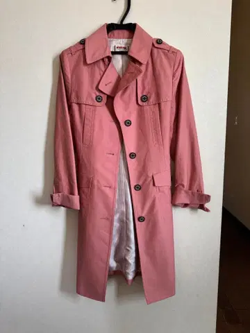 McGREGOR 트렌치코트 핑크 9호 M 봄 코트 벨트 포함