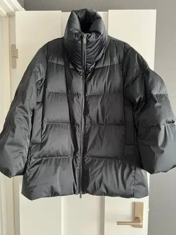 [새상품급] UNIQLO +J 하이브리드 다운 자켓 블랙 L