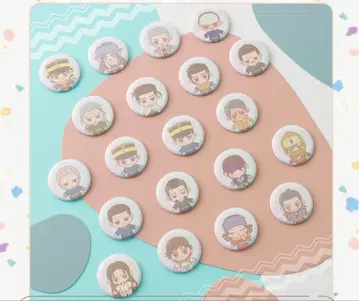 골든 카무이 Pastel Art Collection 캔뱃지 전 20종