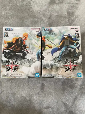 원피스 전광절경 피규어 검은 수염(티치) & 로우 2체 세트