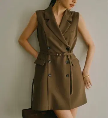 anuans 테일러드 베스트 원피스