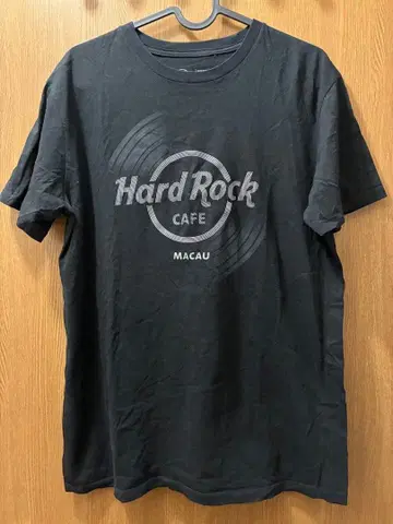 하드 록 카페 마카오 티셔츠 M 사이즈 블랙