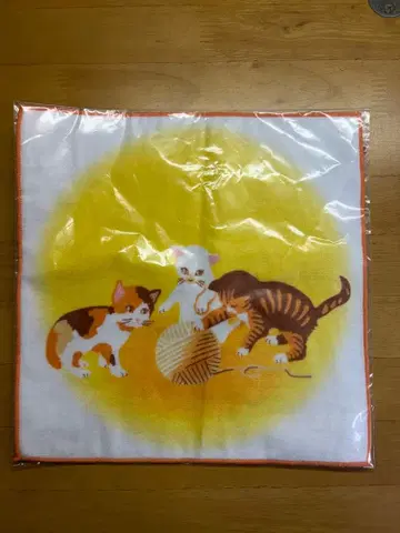 손수건 5개 세트 동물, 클로버, 크리스마스