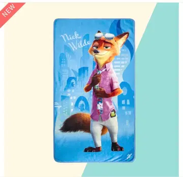 미사용 미개봉 새상품 주토피아2 닉 와일드 등신대 담요 도쿄 바나나