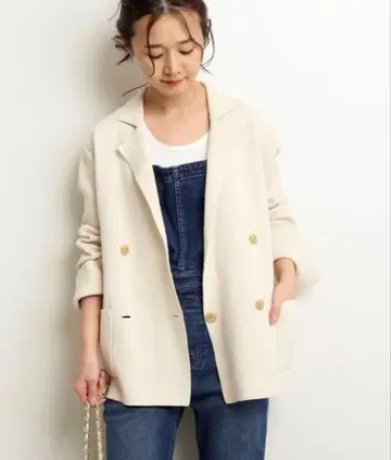 슬로브 이에나 테일러드 자켓 아이보리 프리 사이즈