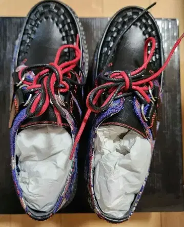 요스케 일본풍 패턴 통굽 신발