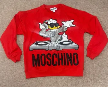 [ H&M x Moschino ] 디즈니 캐릭터 프린트 맨투맨 M