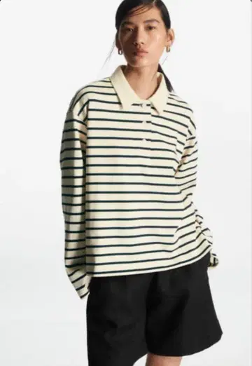 [ 새상품 배송비 포함 ] COS 롱 슬리브 피케 셔츠 XS