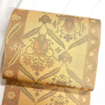 후쿠로 오비 당초 무늬 당초 무늬 세로 줄무늬 꽃 무늬 기모노 103tz