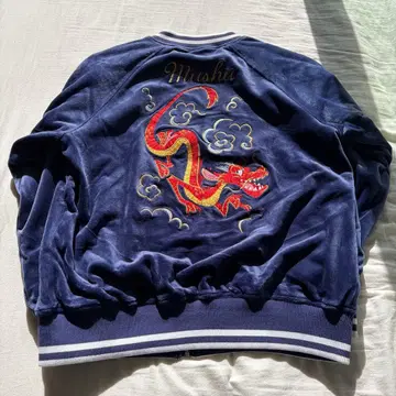 Disney 벨벳 드래곤 자수 스카잔