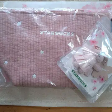스벅 SAKURA2026 보냉 토트백 & 베어리스타 키체인 2개