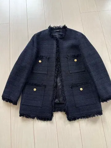 Lisse 프린지 네이비 자켓