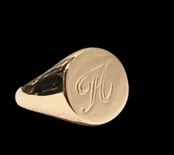 랄프 로렌 반지 시그넷 링 H 14호 골드색 골드 컬러