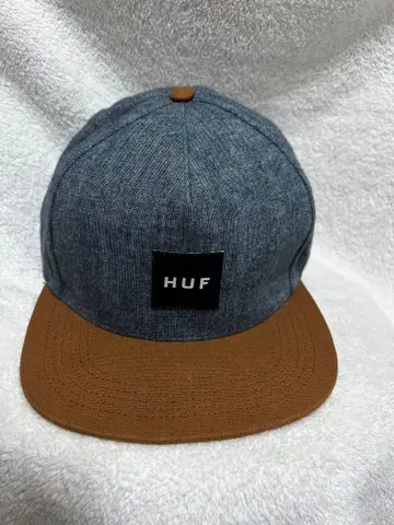 HUF 스퀘어 로고 데님 컬러 캡 미국제 빈티지