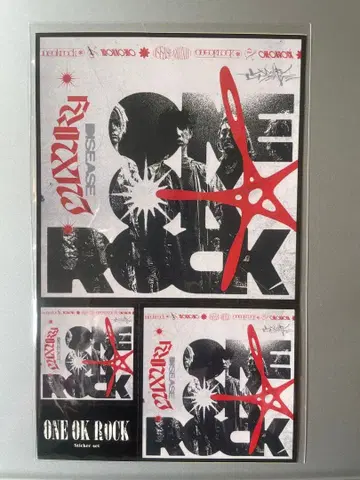 ONE OK ROCK 예약 특전 스티커 2종 세트