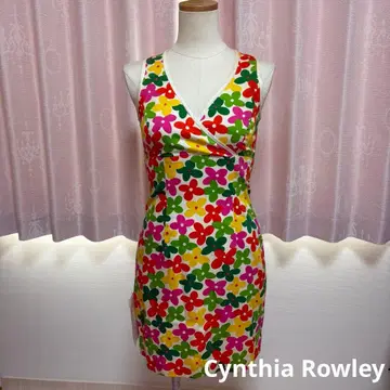 신시아 로울리 꽃무늬 원피스 90s Y2K