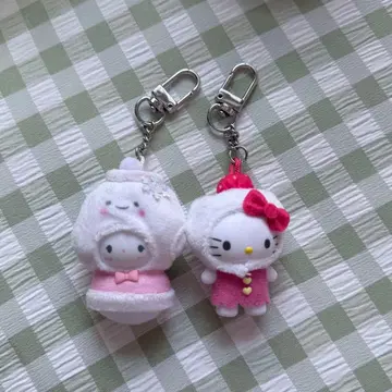 산리오 치비토모 화과자 눈의 정령 키티 코기뮨 2개 세트