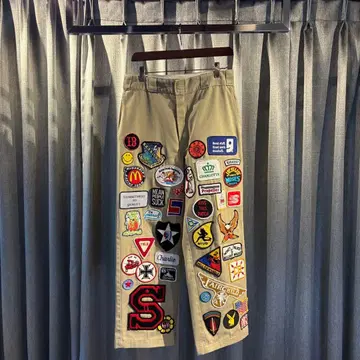 Dickies 패치 부착 워크 팬츠