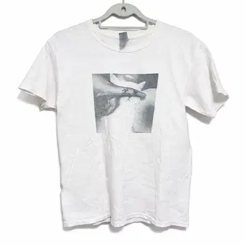 y030902 GILDAN x 카네코 아야노 T셔츠 L 화이트 반팔 푸딩