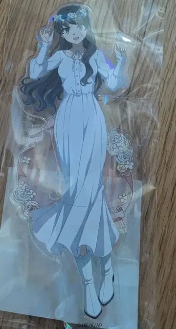 청춘 돼지 아크릴 스탠드 사쿠라지마 마이 꽃 왕관