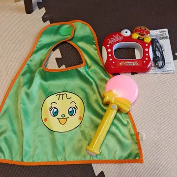 앙팡맨 첫 디지털 카메라 방긋 사진관 & 빛나는 라이트 지팡이 & 망토