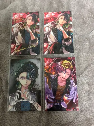 악마고양이 금박 발렌타인 트레이딩 카드풍 카드 바스티안 로노