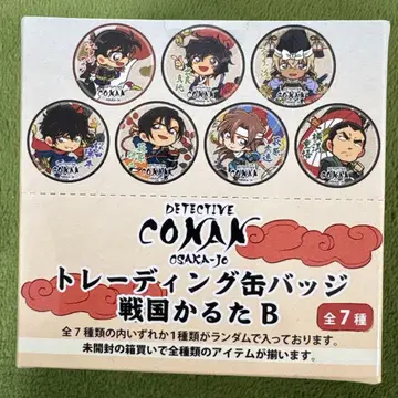 명탐정 코난 오사카 성 트레이딩 캔뱃지 센고쿠 카루타 B 1Box