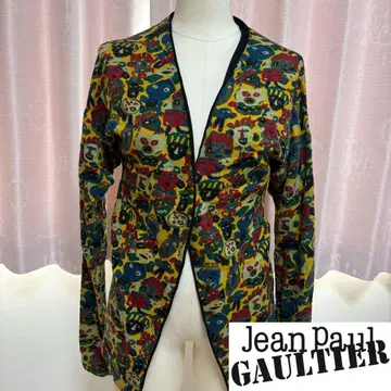 Jean Paul GAULTIER 울 그래픽 니트 가디건