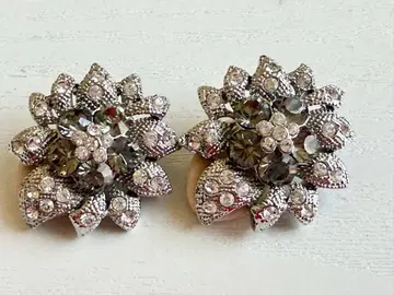 골동품 클리어 큐빅 꽃 Flower 섬세한 디자인의 vintage