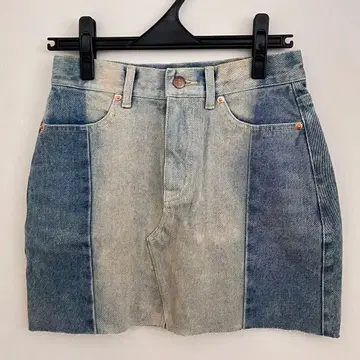 faith 데님 패치워크 미니 스커트
