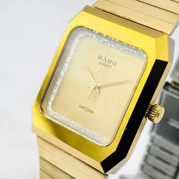 작동 희귀 RADO 다이아스타 스퀘어 빈티지 남성용 손목시계