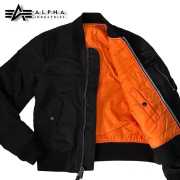 새상품급 알파인더스트리 MA-1 플라이트 자켓 리버서블 블랙