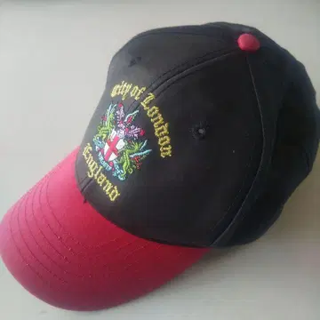 빈티지 잉글랜드 수베니어 캡 런던 자수