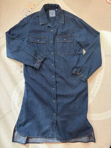 유니클로 J.W.Anderson 콜라보 데님 셔츠 원피스 M 완판템