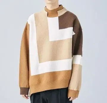 20AW STUDIOUS 별주 CULLNI 컬러 블록 니트