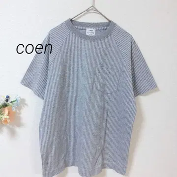 7 코엔 반팔 T셔츠 스트라이프 심플 캐주얼 내추럴