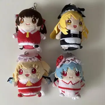 동방project 애니메이트 봉제 인형 마메메이토 4점 세트